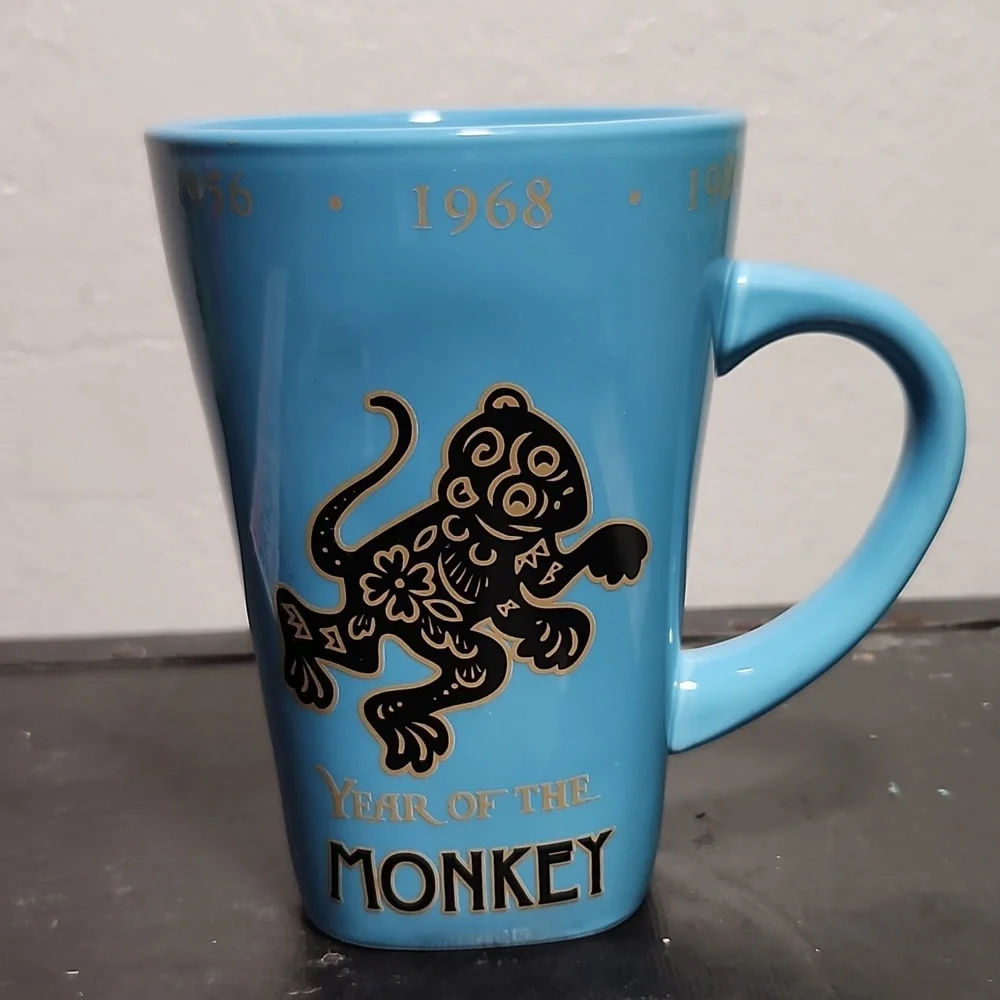 FISHER Year of the Monkey 1956 1968 1980 1992 2004 2016 Coffee Mug Stoneware